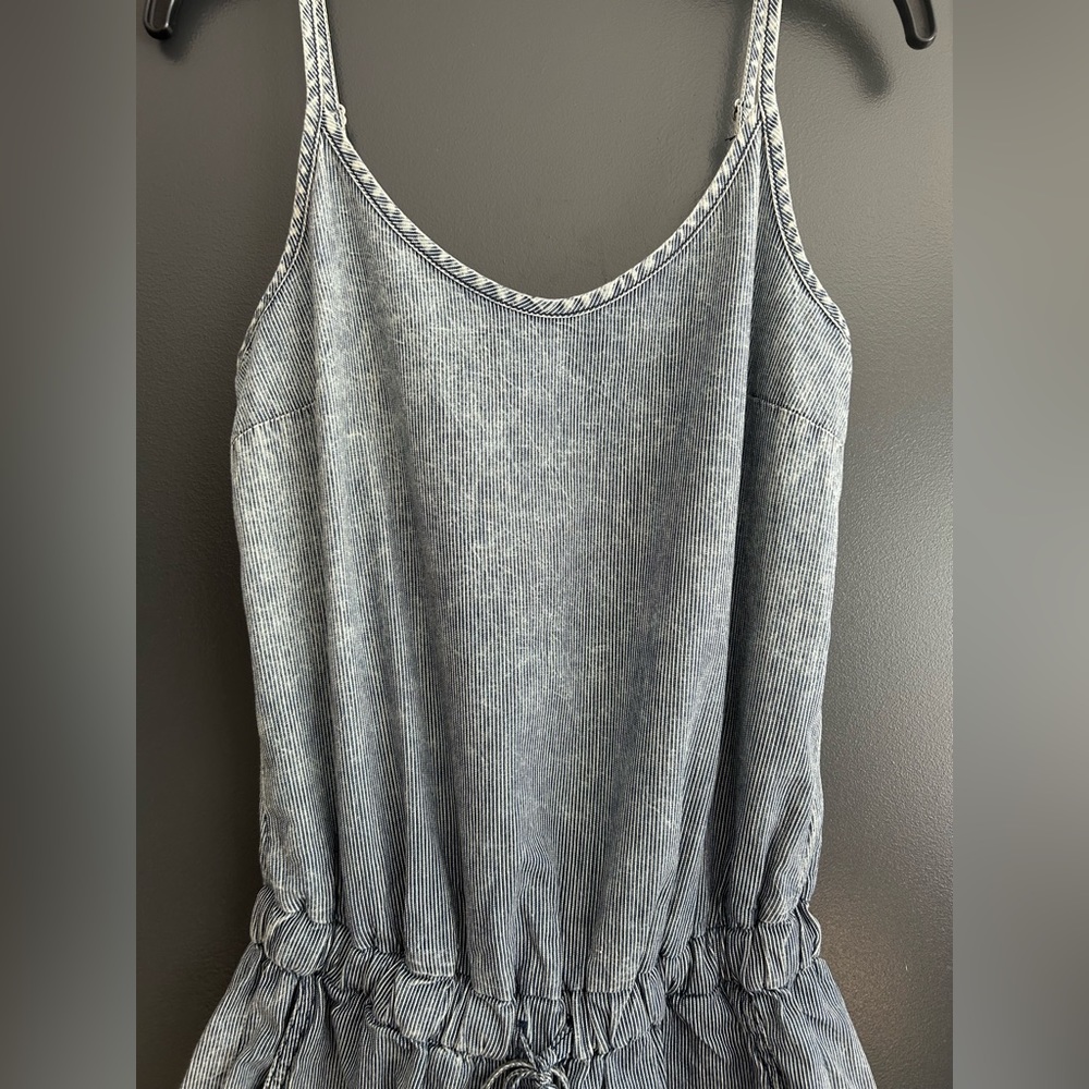 Fidelity Denim New Distressed Tencel Romper - Sample Size Small - Picture 5 of 8